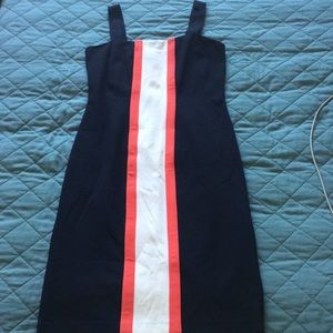 Diane Von Furstenberg sleeveless navy dress